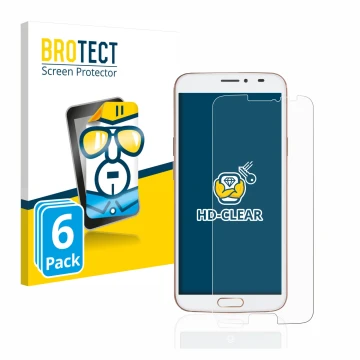 Vorderseite einer Produktverpackung mit dem Markenlogo BROTECT. Daneben ist das Gerät Doro 8080 mit dem zugehörigen Displaysch