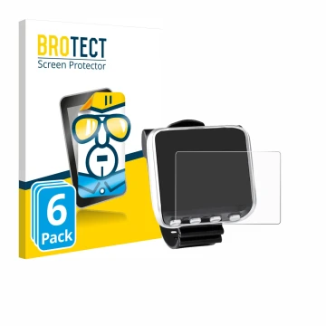 Vorderseite einer Produktverpackung mit dem Markenlogo BROTECT. Daneben ist das Gerät Mares Genius mit dem zugehörigen Display