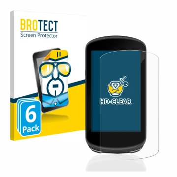 Vorderseite einer Produktverpackung mit dem Markenlogo BROTECT. Daneben ist das Gerät Garmin Edge 1030 Plus mit dem zugehörige