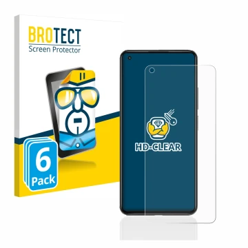 Vorderseite einer Produktverpackung mit dem Markenlogo BROTECT. Daneben ist das Gerät Xiaomi Mi 11 Lite 5G mit dem zugehörigen