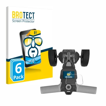 Vorderseite einer Produktverpackung mit dem Markenlogo BROTECT. Daneben ist das Gerät PowaKaddy FX5 2.8