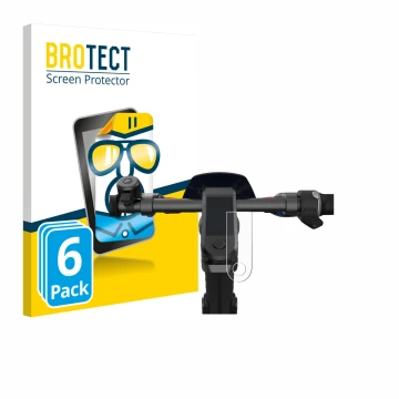 Vorderseite einer Produktverpackung mit dem Markenlogo BROTECT. Daneben ist das Gerät NIU KQi3 Pro mit dem zugehörigen Display