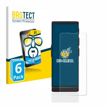 Vorderseite einer Produktverpackung mit dem Markenlogo BROTECT. Daneben ist das Gerät Vasco Translator V4 mit dem zugehörigen 