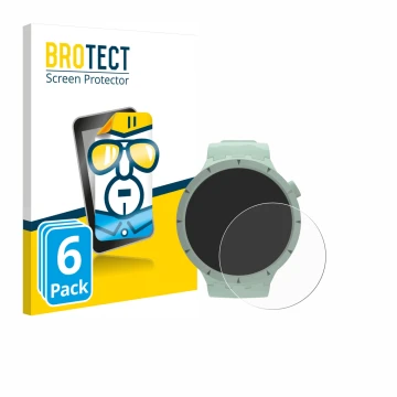 Vorderseite einer Produktverpackung mit dem Markenlogo BROTECT. Daneben ist das Gerät Swatch Big Bold Bioceramic mit dem zugeh