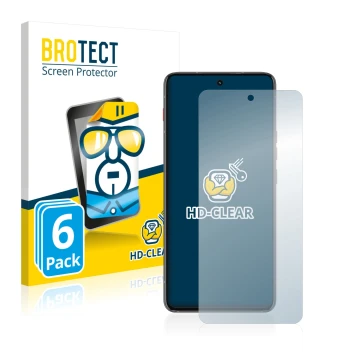 Vorderseite einer Produktverpackung mit dem Markenlogo BROTECT. Daneben ist das Gerät Motorola ThinkPhone mit dem zugehörigen 