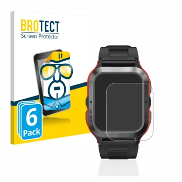 Vorderseite einer Produktverpackung mit dem Markenlogo BROTECT. Daneben ist das Gerät Kospet Tank M2 mit dem zugehörigen Displ