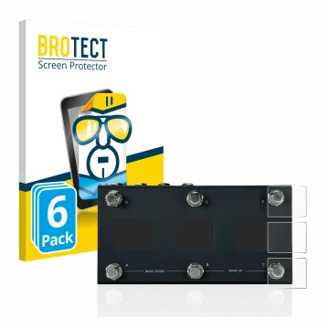 Vorderseite einer Produktverpackung mit dem Markenlogo BROTECT. Daneben ist das Gerät Morningstar MC6 Pro mit dem zugehörigen 