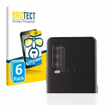 Vorderseite einer Produktverpackung mit dem Markenlogo BROTECT. Daneben ist das Gerät Caterpillar Cat S75 (NUR Kameraschutz) m