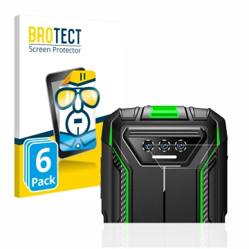 Vorderseite einer Produktverpackung mit dem Markenlogo BROTECT. Daneben ist das Gerät Doogee S41 Pro (NUR Kameraschutz) mit de