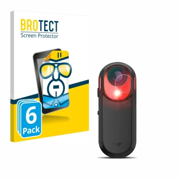 Vorderseite einer Produktverpackung mit dem Markenlogo BROTECT. Daneben ist das Gerät Garmin Varia RCT 715 mit dem zugehörigen