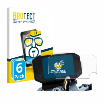 Vorderseite einer Produktverpackung mit dem Markenlogo BROTECT. Daneben ist das Gerät VOGE 350 AC mit dem zugehörigen Displays