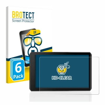 Vorderseite einer Produktverpackung mit dem Markenlogo BROTECT. Daneben ist das Gerät Garmin zumo XT2 mit dem zugehörigen Disp