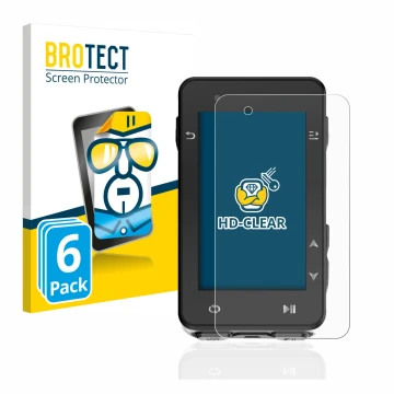 Vorderseite einer Produktverpackung mit dem Markenlogo BROTECT. Daneben ist das Gerät iGPSPORT iGS630 mit dem zugehörigen Disp
