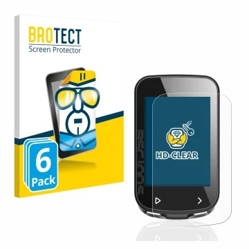 Vorderseite einer Produktverpackung mit dem Markenlogo BROTECT. Daneben ist das Gerät iGPSPORT BSC100S mit dem zugehörigen Dis