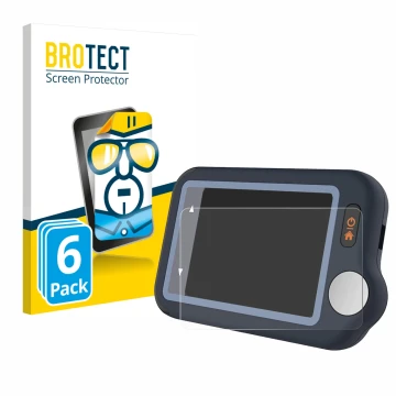 Vorderseite einer Produktverpackung mit dem Markenlogo BROTECT. Daneben ist das Gerät Wellue Pulsebit EX EKG mit dem zugehörig