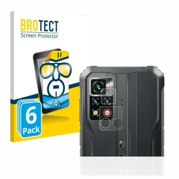 Vorderseite einer Produktverpackung mit dem Markenlogo BROTECT. Daneben ist das Gerät Blackview BV9200 (NUR Kameraschutz) mit 