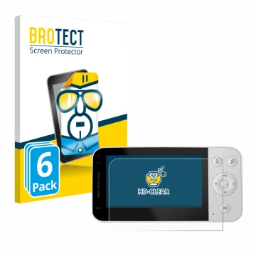 Vorderseite einer Produktverpackung mit dem Markenlogo BROTECT. Daneben ist das Gerät Philips Avent Connected SCD923 mit dem z