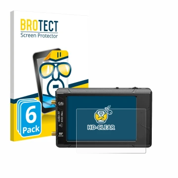 Vorderseite einer Produktverpackung mit dem Markenlogo BROTECT. Daneben ist das Gerät tinySA ultra spectrum analyser mit dem z