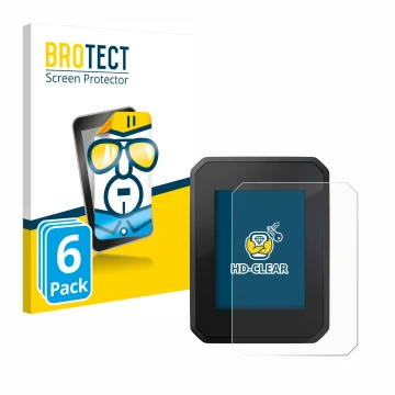 Vorderseite einer Produktverpackung mit dem Markenlogo BROTECT. Daneben ist das Gerät FIT Display Compact mit dem zugehörigen 