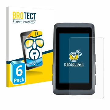 Vorderseite einer Produktverpackung mit dem Markenlogo BROTECT. Daneben ist das Gerät Sigma ROX 12.1 EVO mit dem zugehörigen D