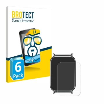 Vorderseite einer Produktverpackung mit dem Markenlogo BROTECT. Daneben ist das Gerät Xiaomi Mi Band 8 Pro mit dem zugehörigen
