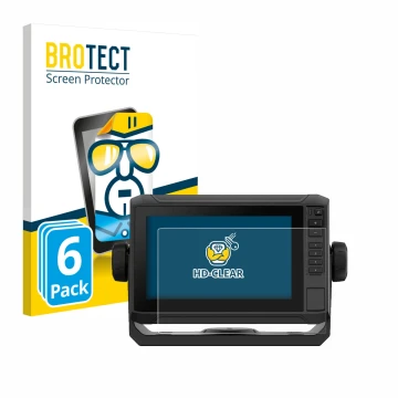 Vorderseite einer Produktverpackung mit dem Markenlogo BROTECT. Daneben ist das Gerät Garmin ECHOMAP UHD2 7