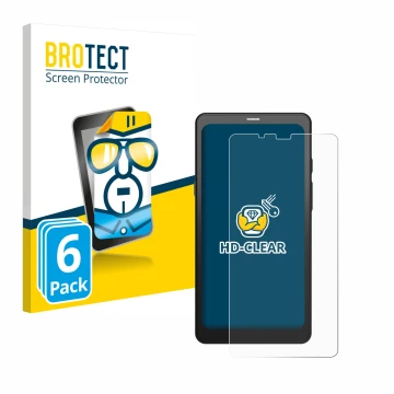 Vorderseite einer Produktverpackung mit dem Markenlogo BROTECT. Daneben ist das Gerät Boox Palma mit dem zugehörigen Displaysc