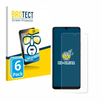 Vorderseite einer Produktverpackung mit dem Markenlogo BROTECT. Daneben ist das Gerät TCL 40 SE mit dem zugehörigen Displaysch