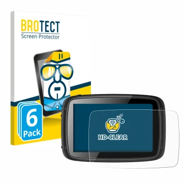 Vorderseite einer Produktverpackung mit dem Markenlogo BROTECT. Daneben ist das Gerät Elebest Carplay C650 5