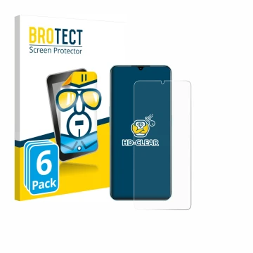 Vorderseite einer Produktverpackung mit dem Markenlogo BROTECT. Daneben ist das Gerät Oppo A78 5G mit dem zugehörigen Displays