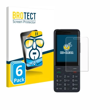 Vorderseite einer Produktverpackung mit dem Markenlogo BROTECT. Daneben ist das Gerät TCL Onetouch 4022s mit dem zugehörigen D