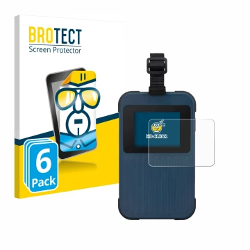 Vorderseite einer Produktverpackung mit dem Markenlogo BROTECT. Daneben ist das Gerät Acer Enduro Connect M3 mit dem zugehörig