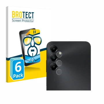 Vorderseite einer Produktverpackung mit dem Markenlogo BROTECT. Daneben ist das Gerät Samsung Galaxy A05s (NUR Kameraschutz) m