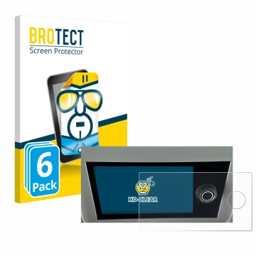 Vorderseite einer Produktverpackung mit dem Markenlogo BROTECT. Daneben ist das Gerät Volkswagen California 6.1 mit dem zugehö