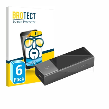 Vorderseite einer Produktverpackung mit dem Markenlogo BROTECT. Daneben ist das Gerät Timekettle X1 mit dem zugehörigen Displa