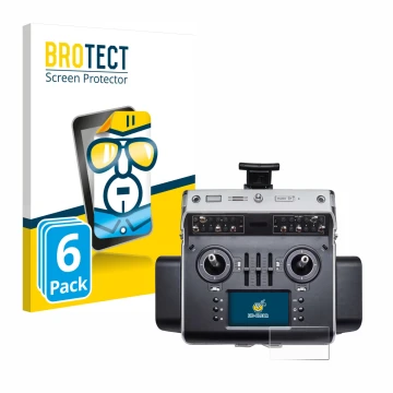 Vorderseite einer Produktverpackung mit dem Markenlogo BROTECT. Daneben ist das Gerät Graupner MC-32ex mit dem zugehörigen Dis