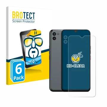 Vorderseite einer Produktverpackung mit dem Markenlogo BROTECT. Daneben ist das Gerät Gigaset GS5 PRO SE (Display+Kamera) mit 