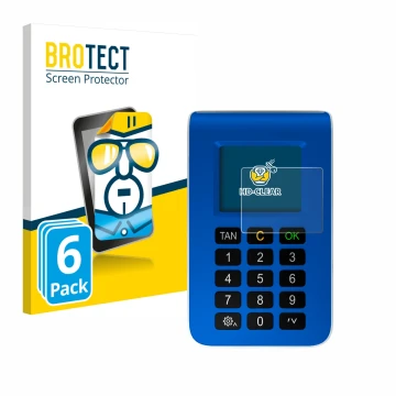 Vorderseite einer Produktverpackung mit dem Markenlogo BROTECT. Daneben ist das Gerät REINER SCT tanJack photo QR mit dem zuge