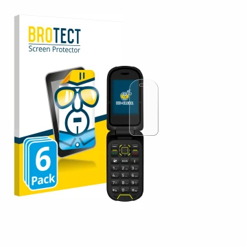 Vorderseite einer Produktverpackung mit dem Markenlogo BROTECT. Daneben ist das Gerät Hammer Bow LTE mit dem zugehörigen Displ