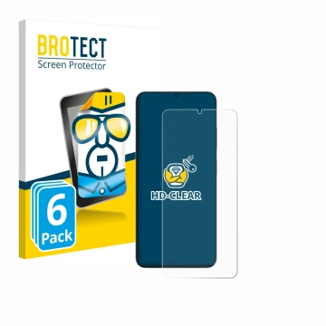 Vorderseite einer Produktverpackung mit dem Markenlogo BROTECT. Daneben ist das Gerät Blackview Oscal Tiger 10 mit dem zugehör