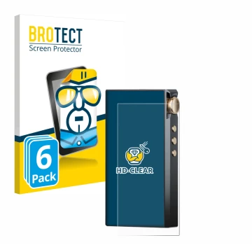 Vorderseite einer Produktverpackung mit dem Markenlogo BROTECT. Daneben ist das Gerät Cayin N3-Ultra mit dem zugehörigen Displ
