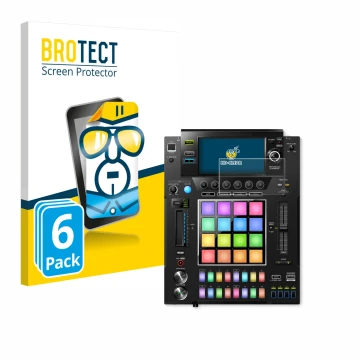 Vorderseite einer Produktverpackung mit dem Markenlogo BROTECT. Daneben ist das Gerät Pioneer DJS -1000 mit dem zugehörigen Di