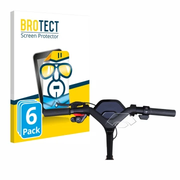 Vorderseite einer Produktverpackung mit dem Markenlogo BROTECT. Daneben ist das Gerät Segway Ninebot P65D mit dem zugehörigen 