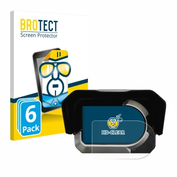 Vorderseite einer Produktverpackung mit dem Markenlogo BROTECT. Daneben ist das Gerät Kymco CV3 mit dem zugehörigen Displaysch