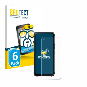 Vorderseite einer Produktverpackung mit dem Markenlogo BROTECT. Daneben ist das Gerät Hammer Blade V mit dem zugehörigen Displ