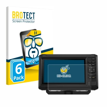 Vorderseite einer Produktverpackung mit dem Markenlogo BROTECT. Daneben ist das Gerät Garmin ECHOMAP UHD2 7