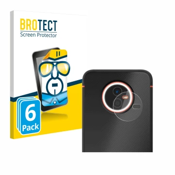 Vorderseite einer Produktverpackung mit dem Markenlogo BROTECT. Daneben ist das Gerät Gigaset GX4 Pro (NUR Kameraschutz) mit d