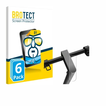 Vorderseite einer Produktverpackung mit dem Markenlogo BROTECT. Daneben ist das Gerät Navee S65 mit dem zugehörigen Displaysch