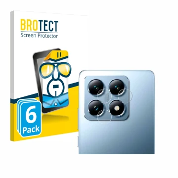 Vorderseite einer Produktverpackung mit dem Markenlogo BROTECT. Daneben ist das Gerät Xiaomi 14T Pro (NUR Kameraschutz) mit de