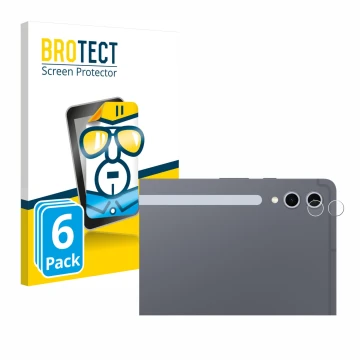 Vorderseite einer Produktverpackung mit dem Markenlogo BROTECT. Daneben ist das Gerät Samsung Galaxy Tab S10 Plus WiFi (NUR Ka